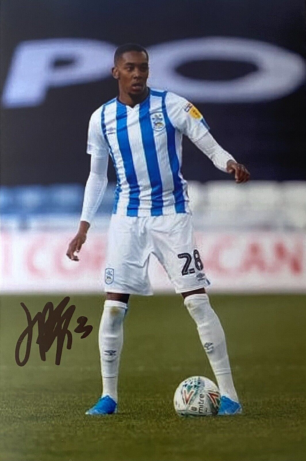 Jayden Brown Genuine Hand Signed Huddersfield Town 6X4 Photo Poster painting