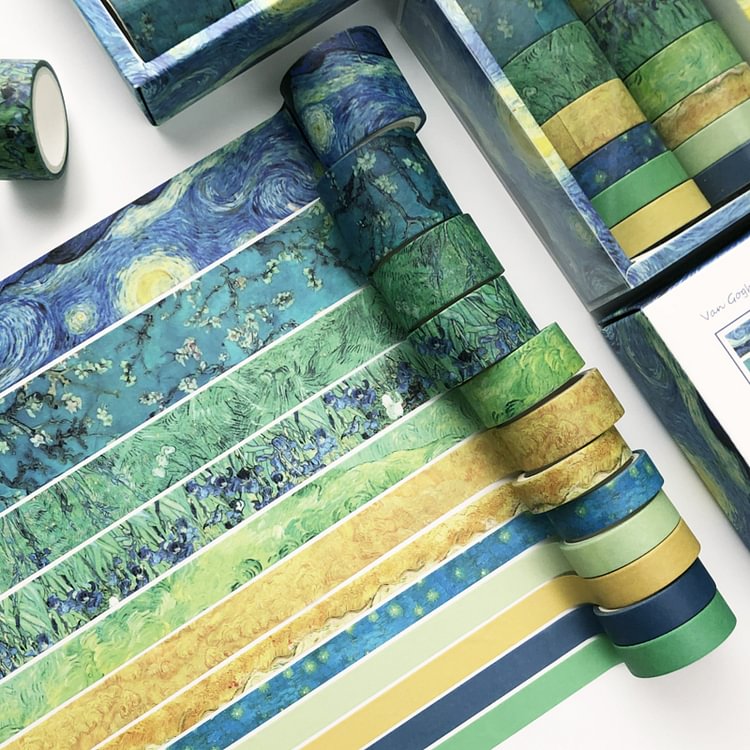 JOURNALSAY 12pcs/set Antiquity Combination Journal Tape Series Washi Tape
