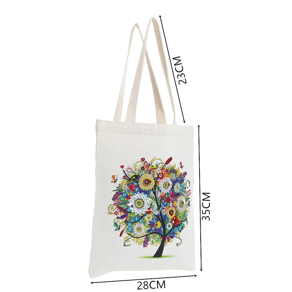 DIY Diamond Painting Eco-Friendly Canvas Bag - Summer