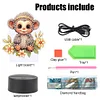 Cute Animal Diamond Painting LED Lamp Diamond Painting Night Light (Monkey)