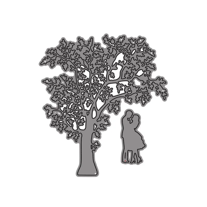 Couple under the tree Metal Cutting Dies For Scrapbooking Photo Album Card Paper Embossing Craft DIY Die Cut 2021 New