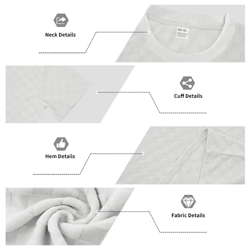New Arrival Men’s Trendy T-Shirt Set Minimalist Casual Short Sleeve Crewneck Outfit