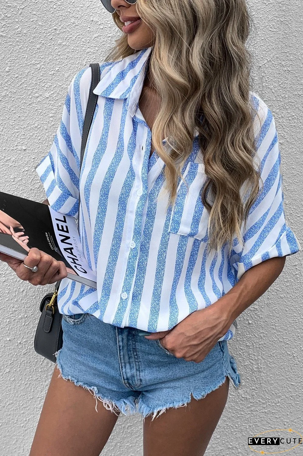 Striped Half Sleeve Shirt