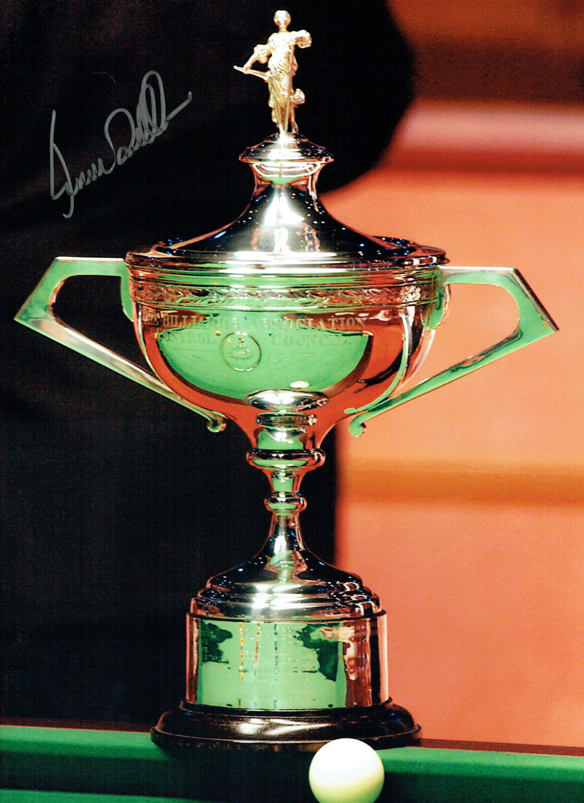 Ronnie O'SULLIVAN Signed Autograph 16x12 Snooker Champion Trophy Photo Poster painting AFTAL COA