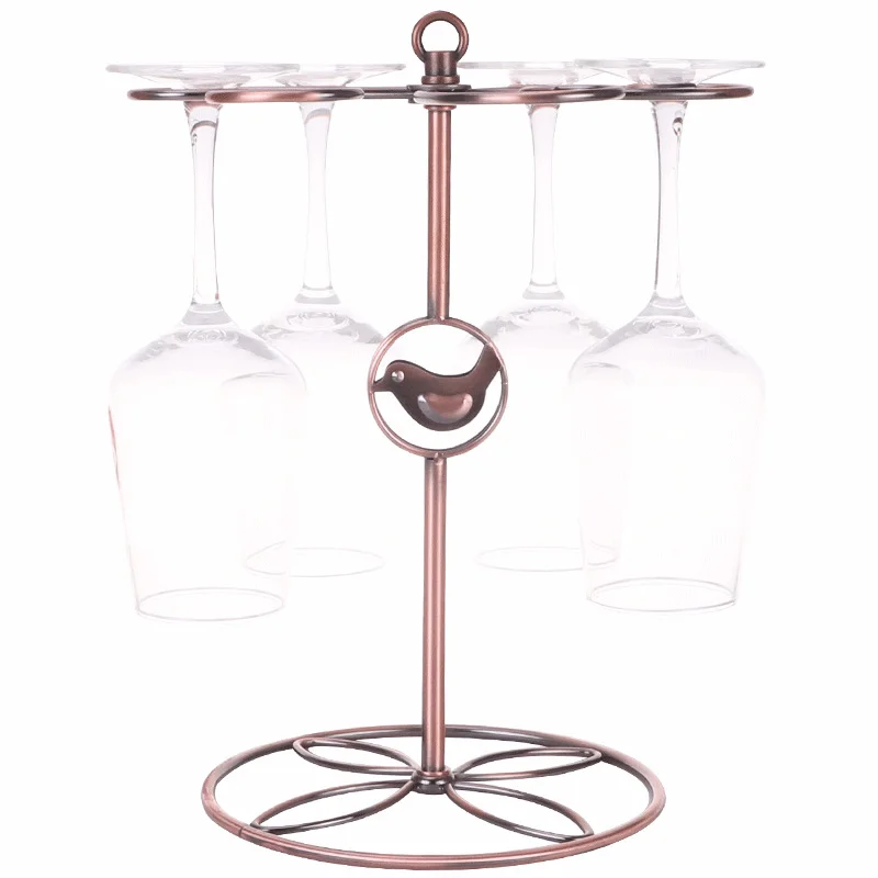 Athvotar Nordic Tieyi Red Wine Rack Decoration European Antique Restaurant Bar KTV Wine Cabinet Wine Display Shelf