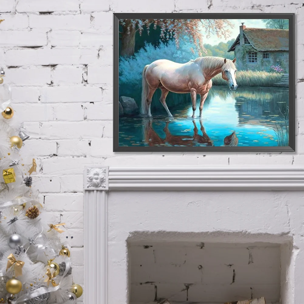 Diamond Painting - Full Round Drill - Horse(Canvas|40*30cm)
