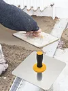 Aluminum Plate with Soft Grip Handle Mortar Board Holder 300*300mm for Plasterer