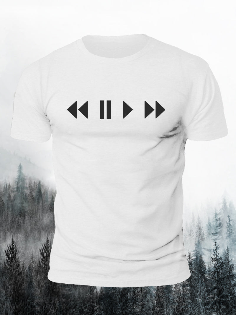 Men's Music Life Short-Sleeved Shirt