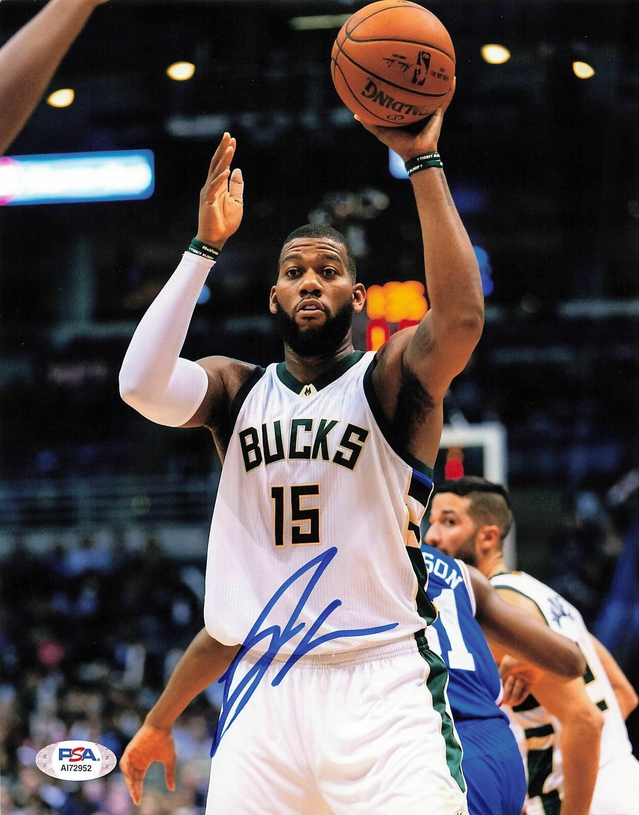 Greg Monroe signed 8x10 Photo Poster painting PSA/DNA Milwaukee Bucks Autographed