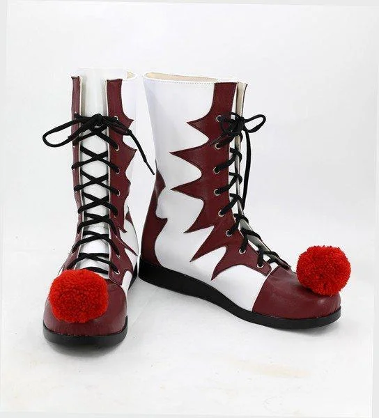 2017 IT Movie Pennywise The Clown Boots Cosplay Shoes Halloween Carnival Suit