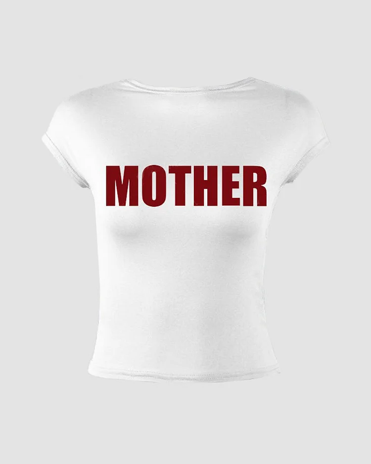 Backless Mother Baby T-Shirt