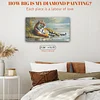 (US Only)5D DIY Full Round Drill Diamond Painting Tiger Kit Home Decor Art Craft 40x70cm