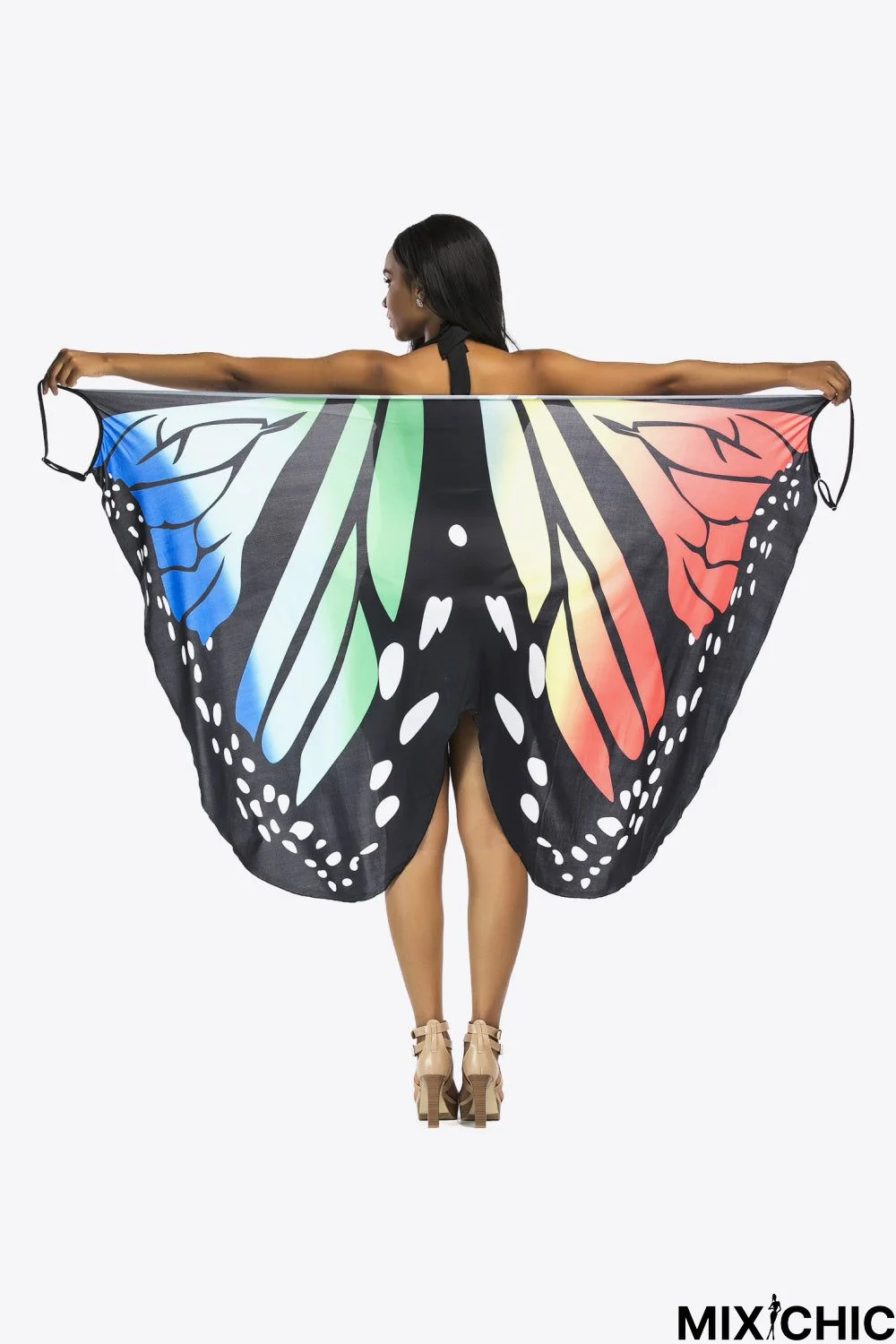 Butterfly Spaghetti Strap Cover Up