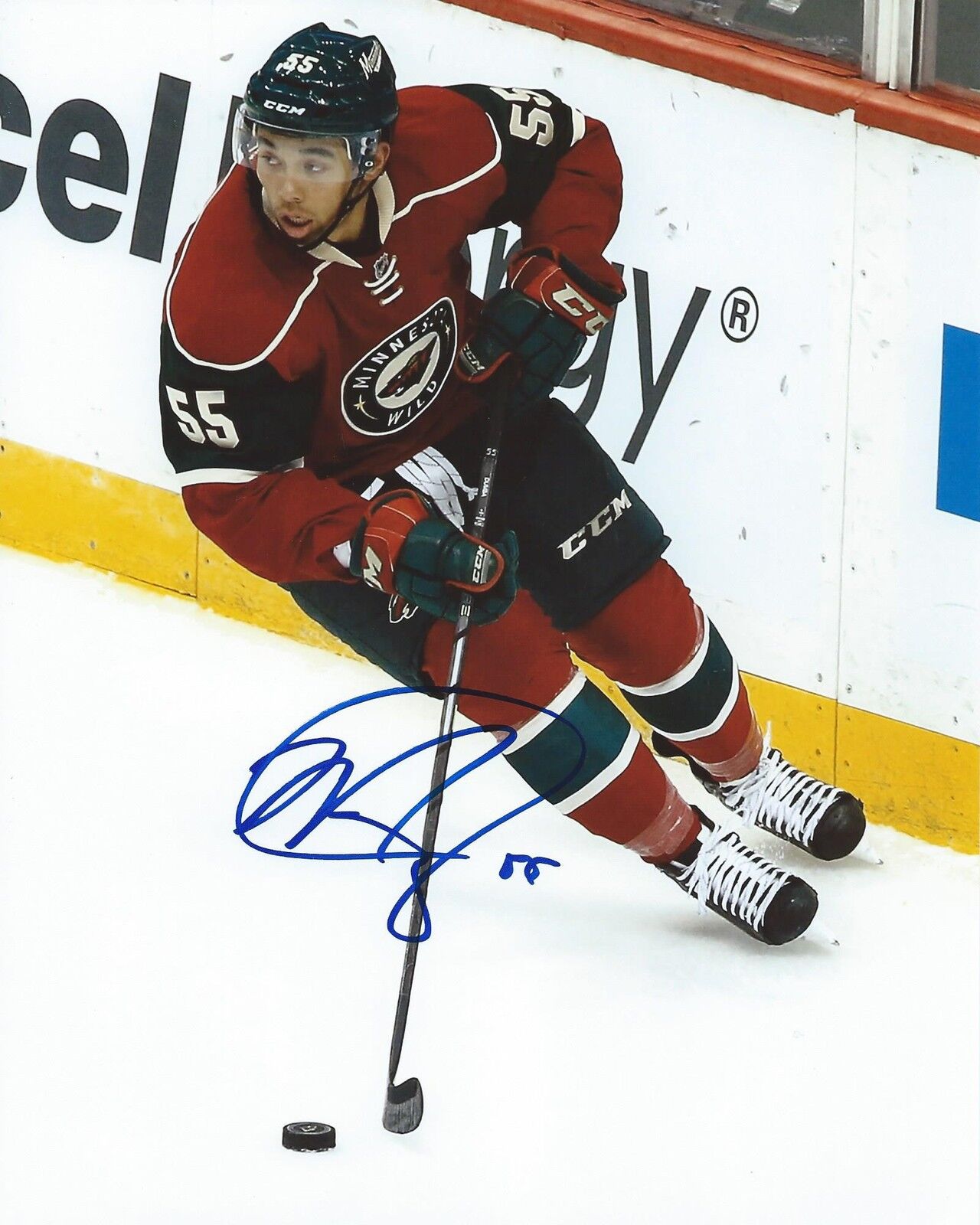 Mathew Dumba Signed 8x10 Photo Poster painting Minnesota Wild Autographed COA