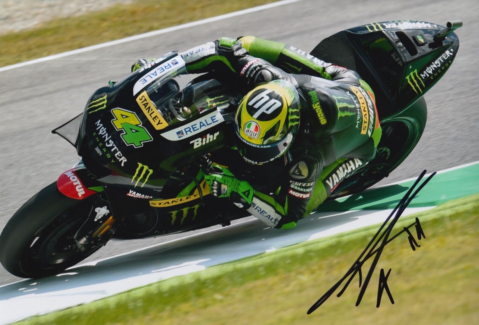 Pol Espargaro Hand Signed 12x8 Photo Poster painting Monster Yamaha Tech 3 2016 MOTOGP 4.