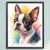 Boston Terrier Dog-11CT Stamped Cross Stitch 40*50cm/15.75*19.69in tapestrymarket