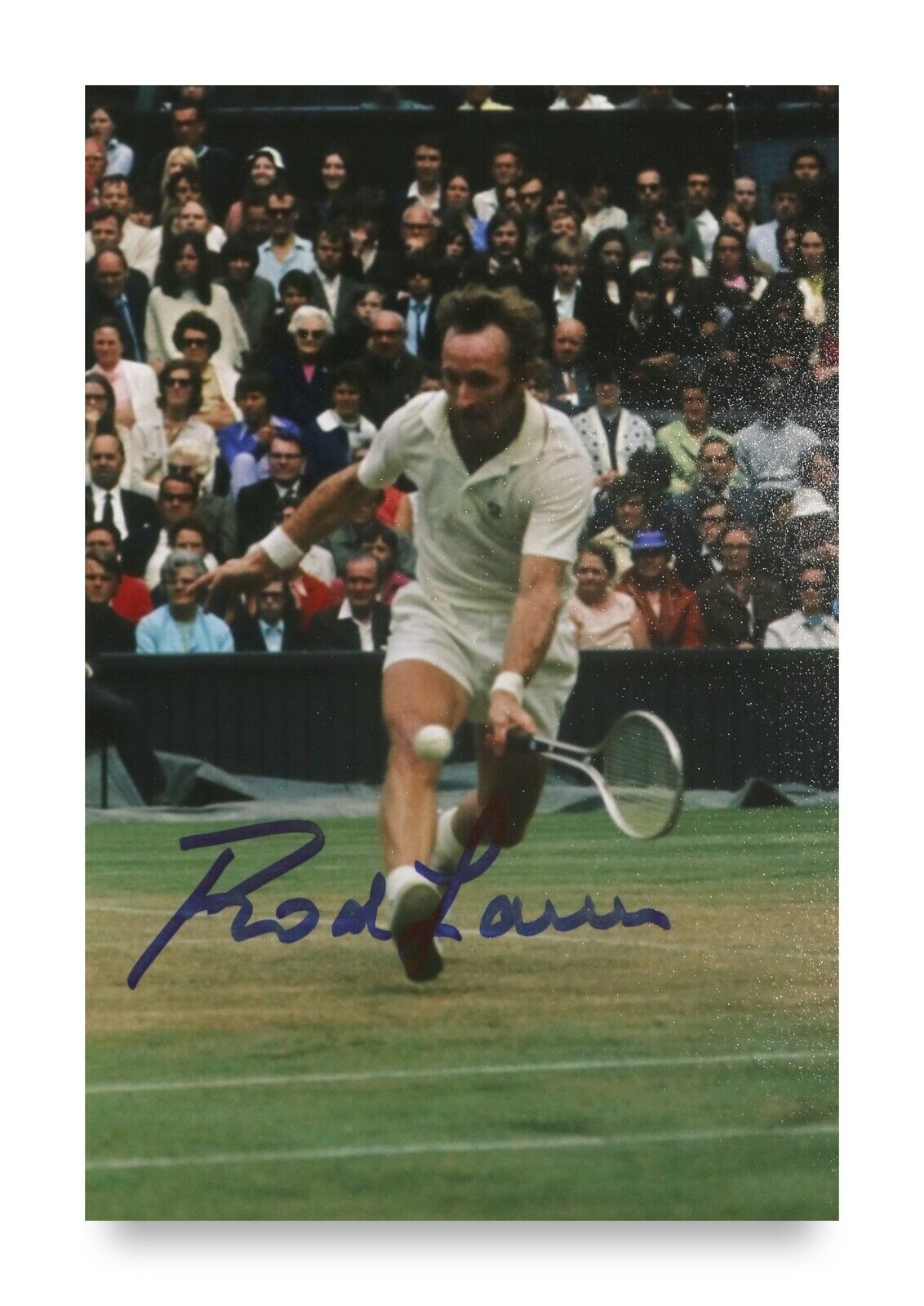 Rod Laver Signed 6x4 Photo Poster painting Tennis Grand Slam Davis Cup Genuine Autograph + COA