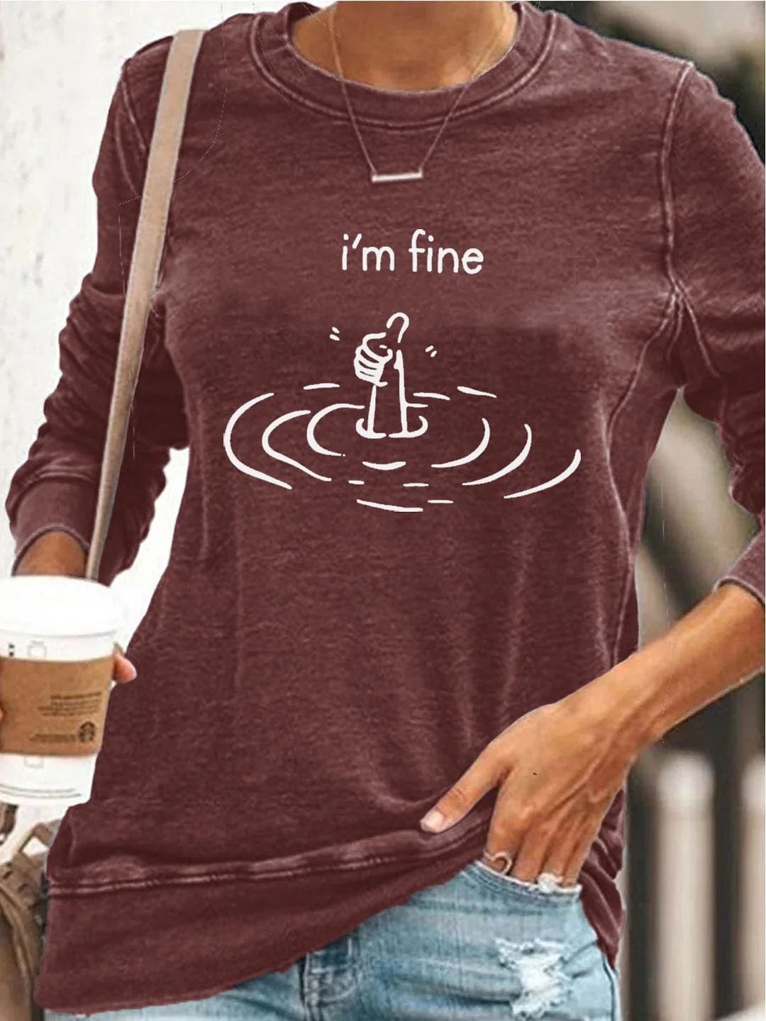 I'm Fine Sweatshirt