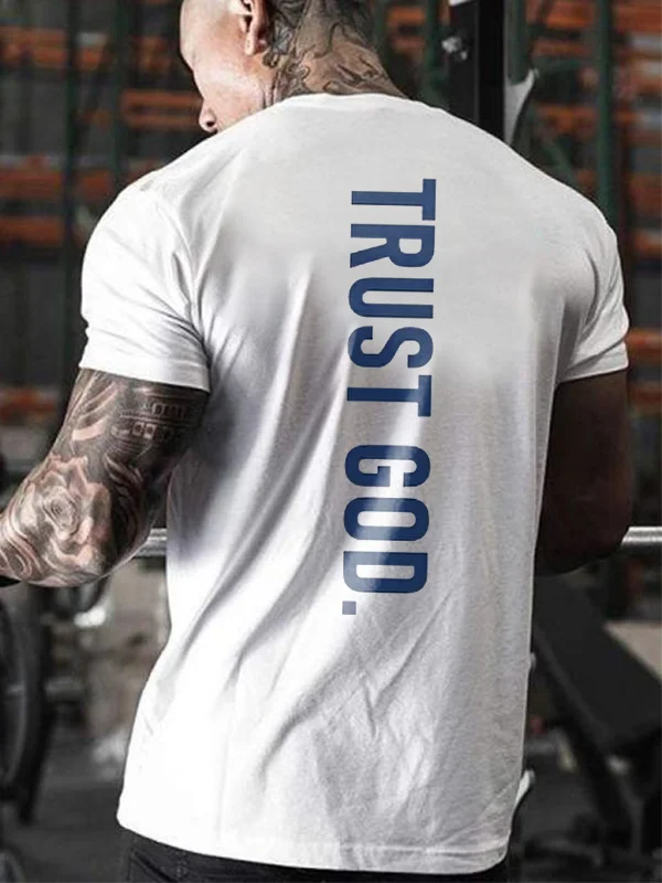 Trust God Printed Men's T-shirt