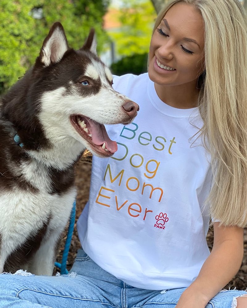 Pawz Best Dog Mom Ever White Tee