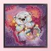 Starry Sky Bear - 14CT Stamped Cross Stitch 40*38cm/15.75*14.96in