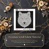DIY Pearl Painting wolf for Home Wall Decor(25x25cm)