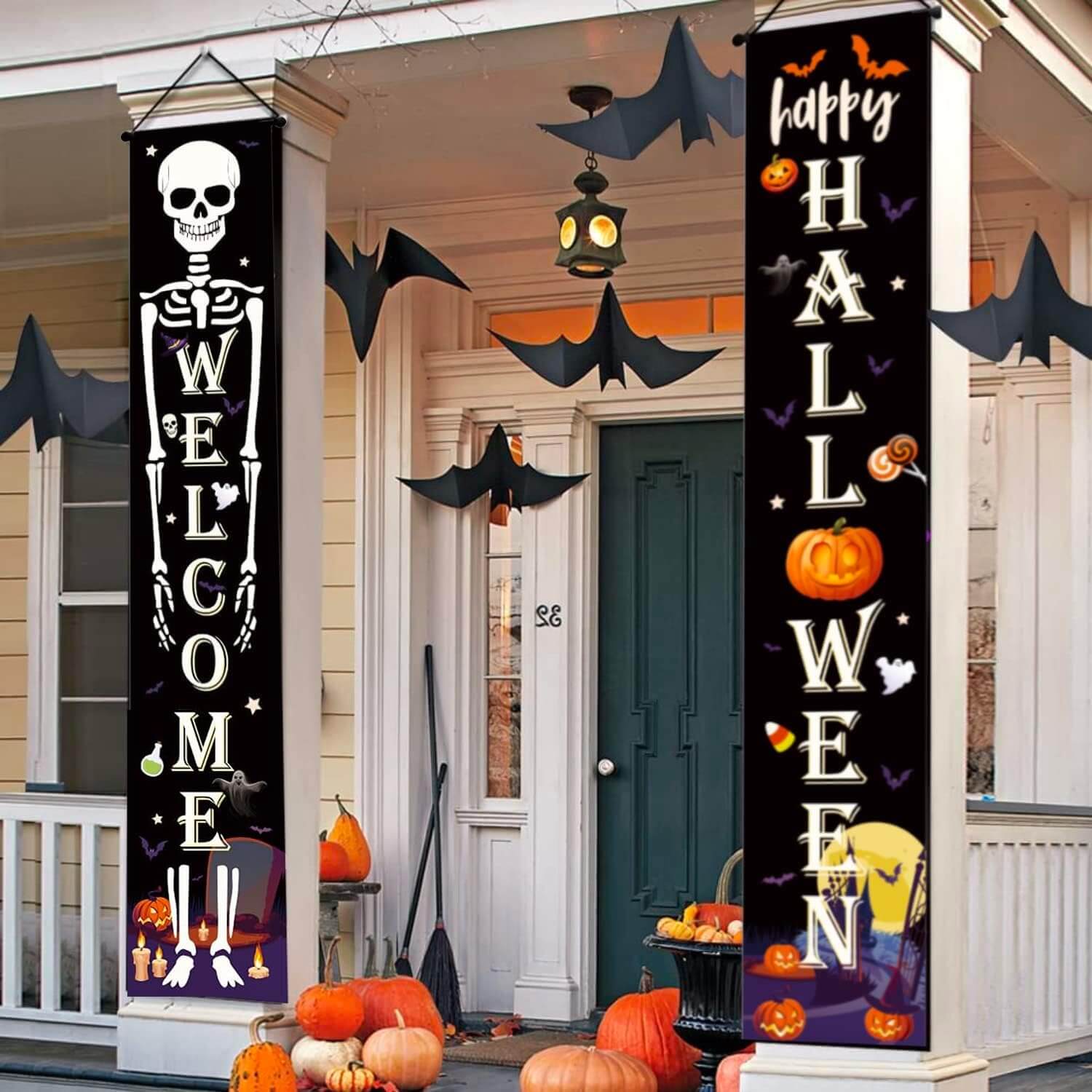 Halloween Pumpkin Door Banner Set (2 PCS)