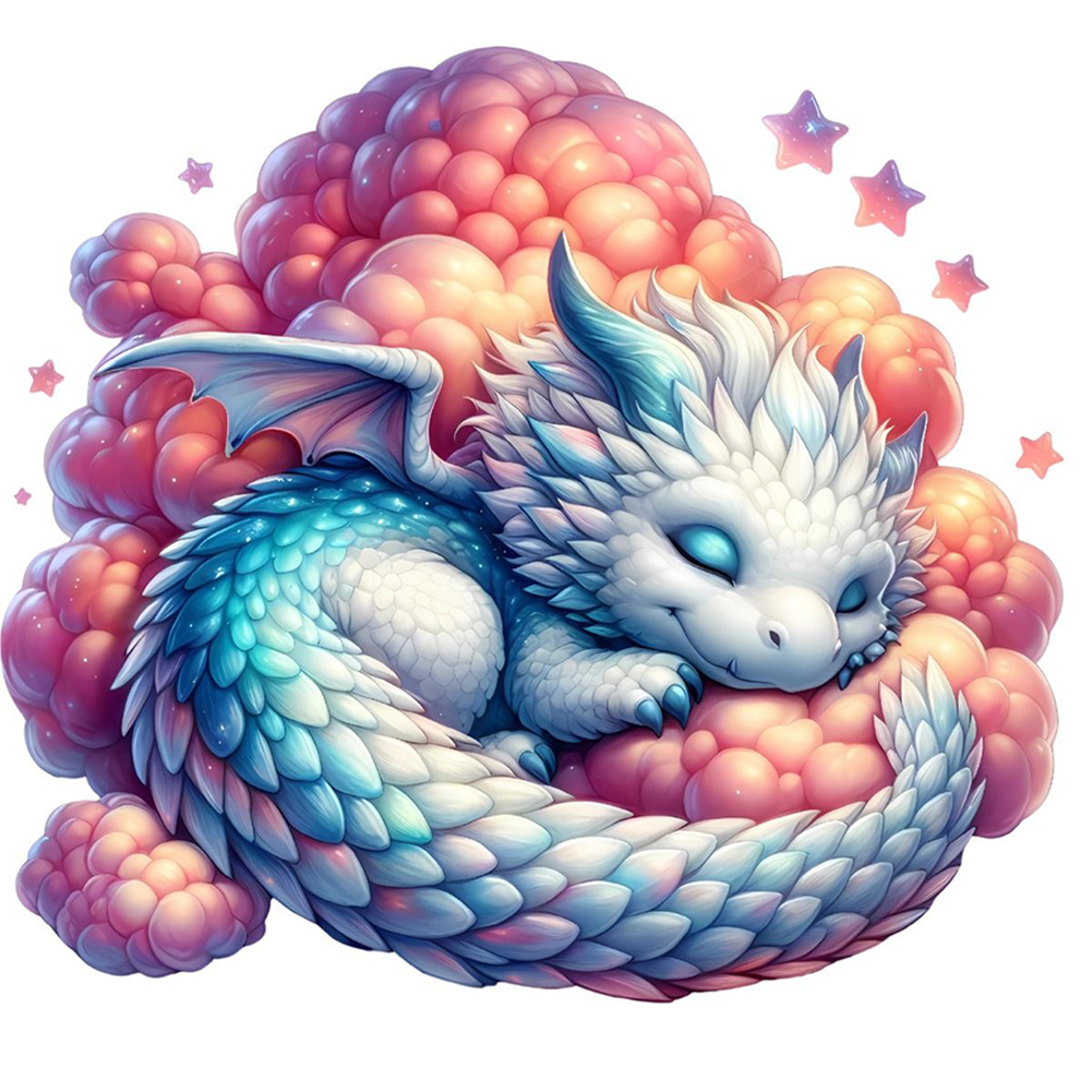Sleeping Dragon-Paint by Numbers-30x30cm