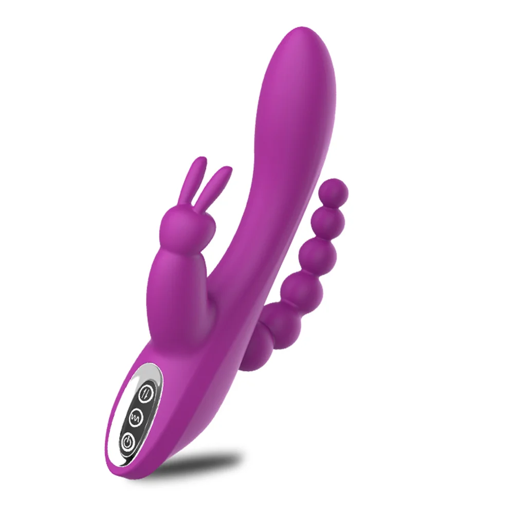 purple anal plug Rabbit vibrator g spot dildo adult sex toy