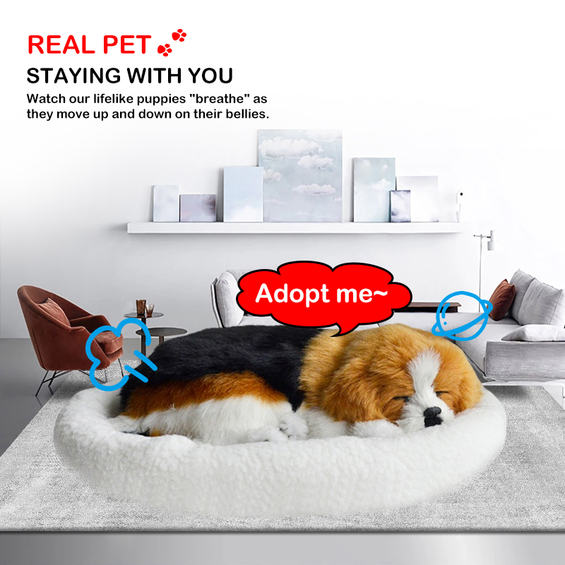 Perfect Petzzz Beagle Plush Breathing Huggable Puppies Lifelike 