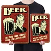 Beer Man - Metal Tin Signs(8*12Inch/12*16Inch) - Bar