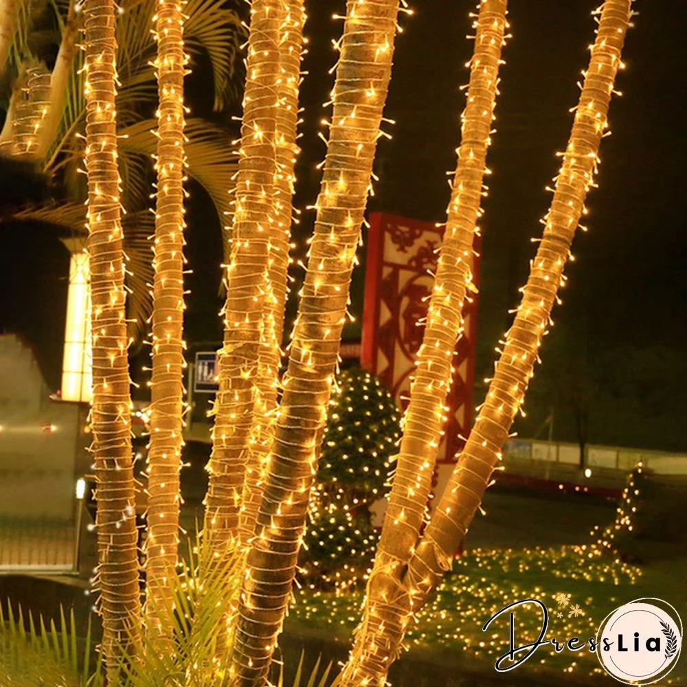 Fairy Lights 10M-100M Led String Garland Christmas Light Waterproof For Tree Home Garden Wedding Party Outdoor Indoor Decor