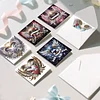 6PCS Diamond Painting Wing Greeting Cards Postcards with Envelopes