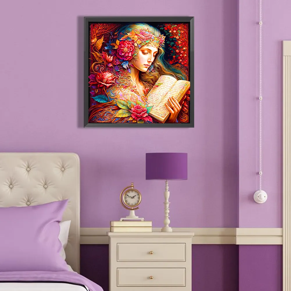 Full Round Diamond Painting 40*40cm - The Girl Who Sang For This