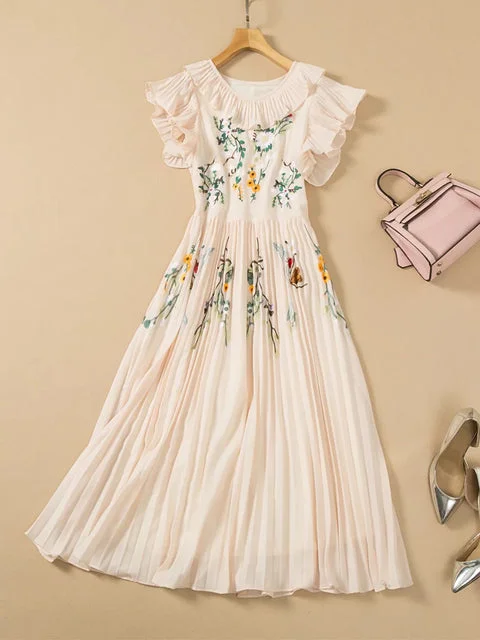 Boho Palm Midi Dress