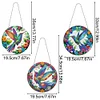 (US Local)3pcs/set Hummingbird Diamond Painting Hanging Pendant Rhinestone Diamond Art Pendants
