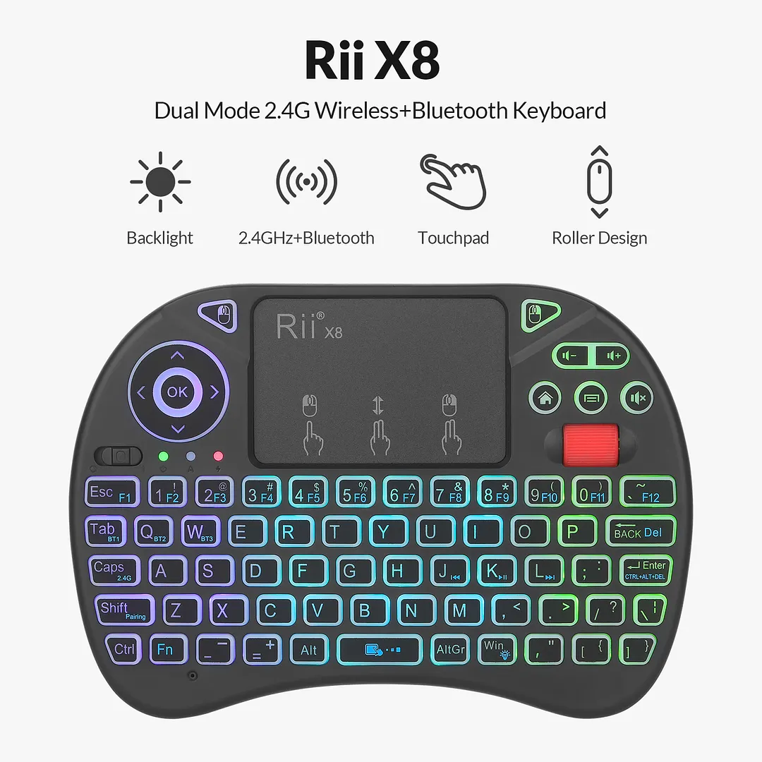 Rii X8BT Wireless Bluetooth keyboard 