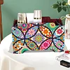 5D DIY Diamond Painting Art Decorative Storage Box Wood Storage Clutch (Flower)