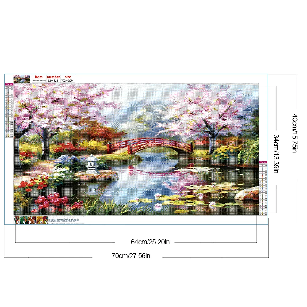 2pcs Diamond Painting - Full Round Drill - Landscape(Canvas|70*40cm)