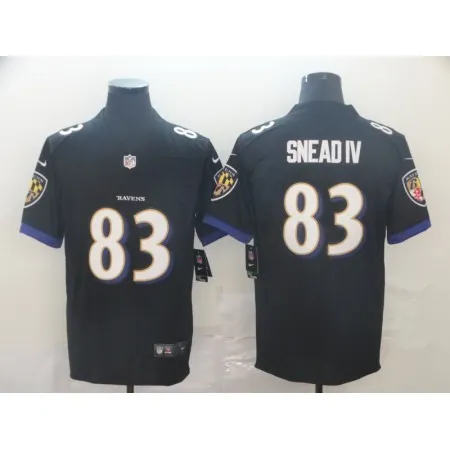 Men's Baltimore Ravens #83 Willie Snead IV Black Vapor Untouchable NFL  Jersey