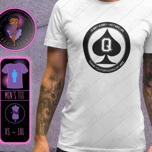 pornhint Pornhint Subby Hubby QoS Mens Tee, Cuckold, Cheating, Bull, Creampie, Hotwife, Queen of Spades, swinger, bull, BBC, porn, hotwife life, gift, cucky