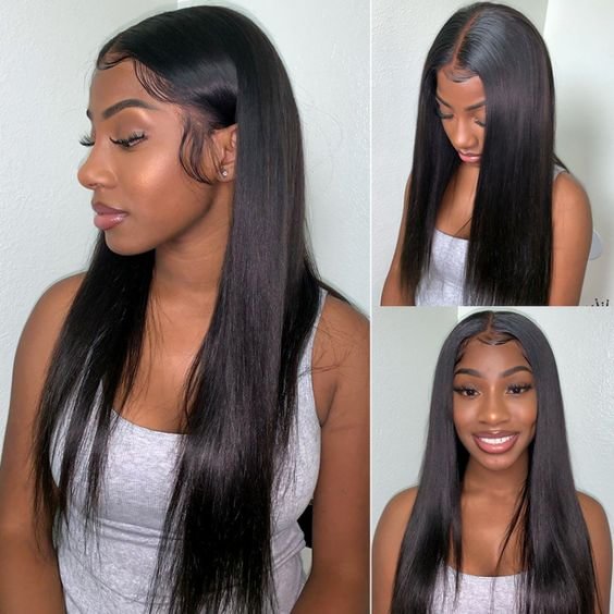 Blinghair V Part Wig straight Virgin Hair Wigs No Leave Out Natural Scalp