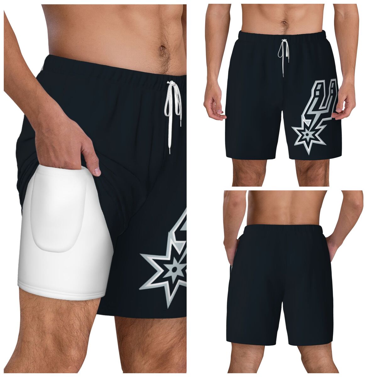 San Antonio Spurs Men's Swim Shorts