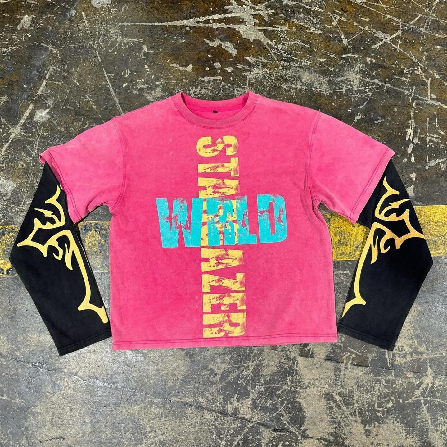 Retro Personalized Fake Two-Piece Long Sleeve Sweatshirt