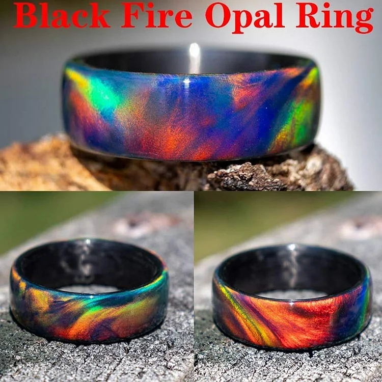 Olivenorma The Colored Galaxy Opal Ring