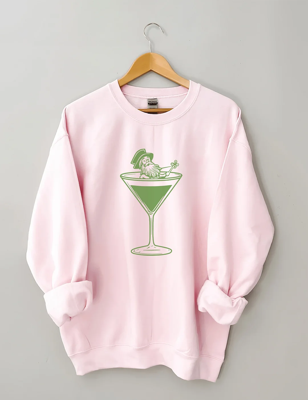 St Patrick's Day Martini Leprechaun Sweatshirt