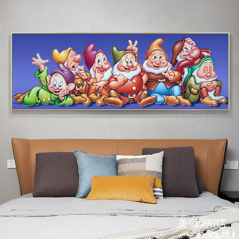 Diamond Painting - Full Round Drill - Seven Dwarfs(80*30cm)