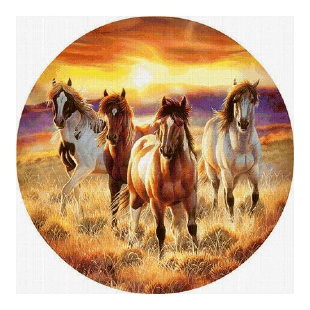 Full Round Diamond Painting Horse (30*30cm)