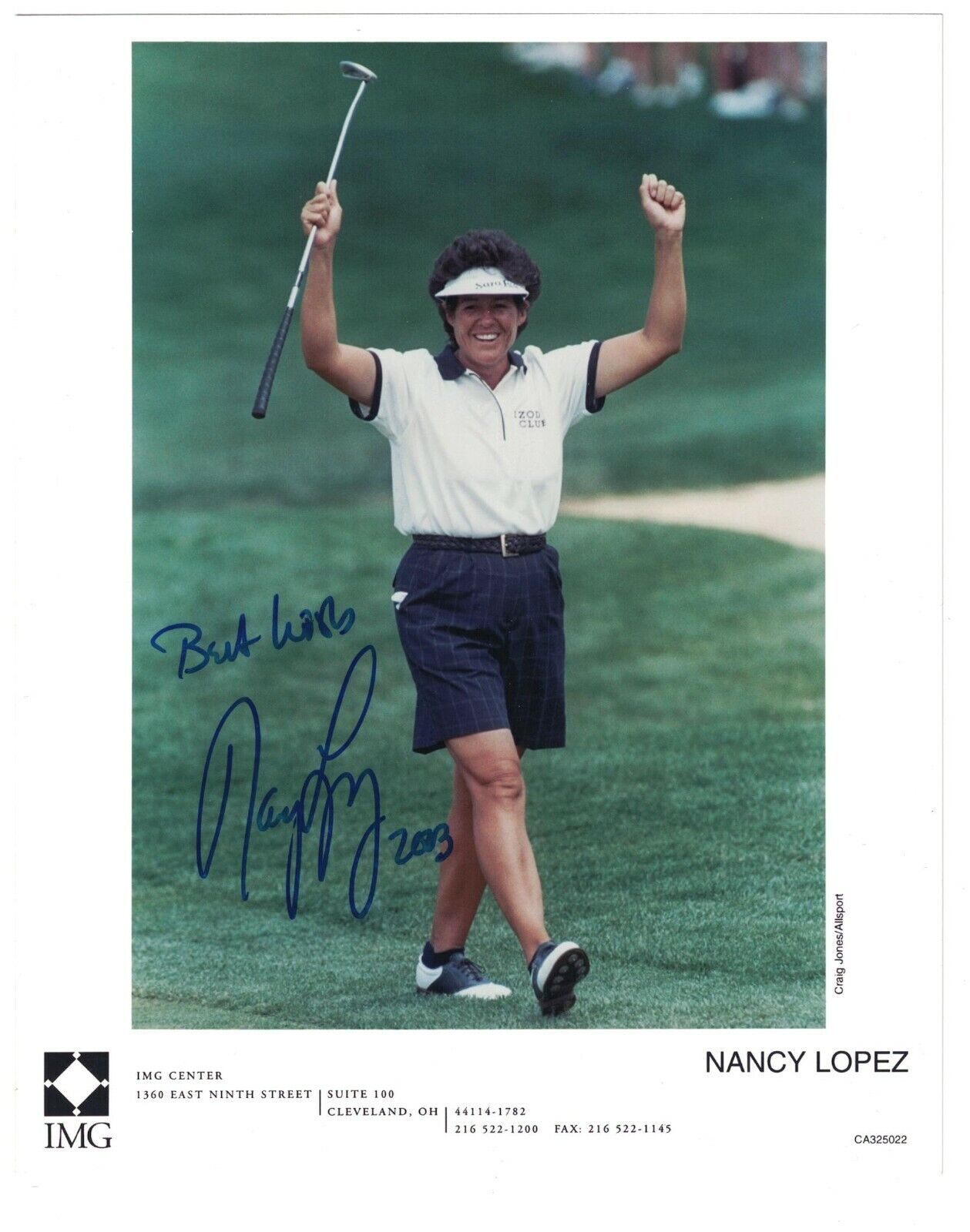 Nancy Lopez Signed Autographed 8 x 10 Photo Poster painting Golf LPGA