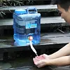 Portable Container with Faucet Camping Equipment Outdoor Water Bucket for Hiking